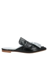 Spaziomoda Woman Mules & Clogs Black Size 9 Soft Leather