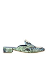 Spaziomoda Woman Mules & Clogs Light Green Size 7 Soft Leather