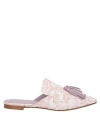 Spaziomoda Woman Mules & Clogs Light Pink Size 8 Soft Leather