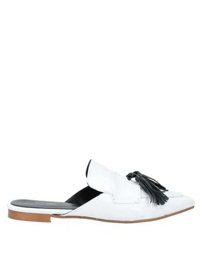 Spaziomoda Woman Mules & Clogs White Size 7 Soft Leather