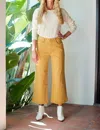 Special A Bootcut Ankle Pant In Mustard In Yellow
