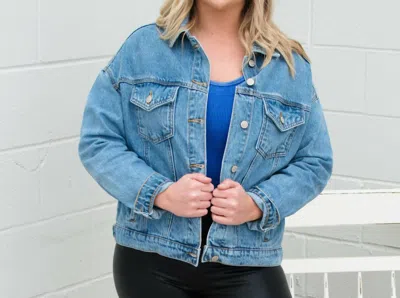 Special A Free Bird Denim Jacket In Denim Blue In Multi