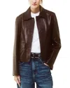 Spectra Arma Fem Vintage Leather Jacket In Brown