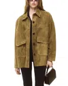 Spectra Arma Kaylee Suede Jacket In Green