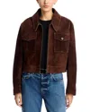 Spectra Helen Suede Jacket In Brown