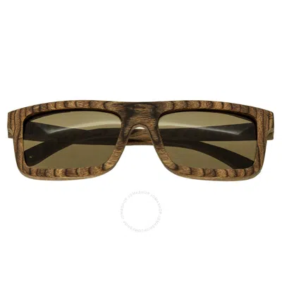 Spectrum Burrow Wood Sunglasses In Brown/green