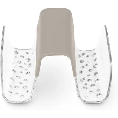 Spectrum Cora Sponge & Brush Sink Saddle Gy/cl In Light Gray,clear