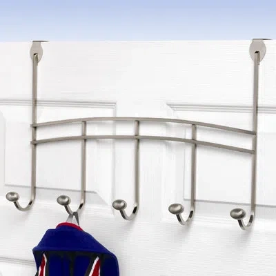 Spectrum Duchess Wall Mounted Coat Rack In Satin Nickel