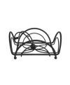 Spectrum Flower Weighted Napkin Holder In Black