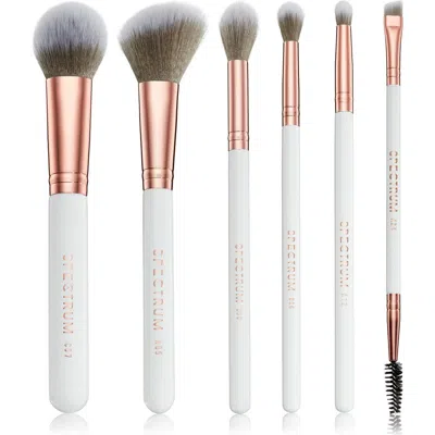 Spectrum Marble 6-piece Makeup Brush Set In White