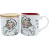 Spectrum Santa Stoneware Mug & Canister Set In Multi