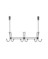 Spectrum Wilson Over The Door 3-hook Rack In Industrial Gray