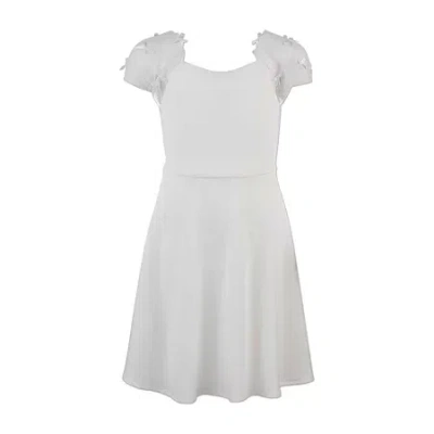Speechless Big Kid Girls Short Sleeve A-line Dress In White