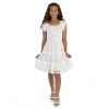 Speechless Big Kid Girls Short Sleeve A-line Dress In White
