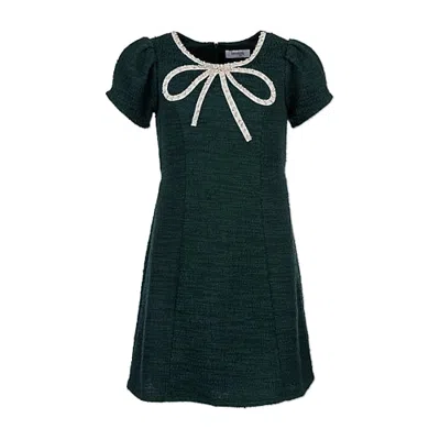 Speechless Big Kid Girls Short Sleeve Cap Sheath Dress In Green