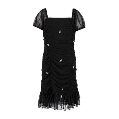 Speechless Big Kid Girls Short Sleeve Lace Sheath Dress In Black