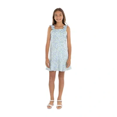 Speechless Big Kid Girls Sleeveless A-line Dress In Blue