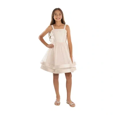 Speechless Big Kid Girls Sleeveless A-line Dress In White