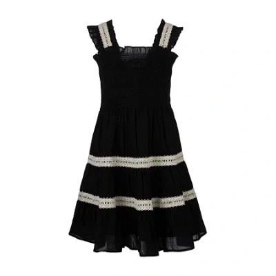 Speechless Big Kid Girls Sleeveless A-line Dress In Black