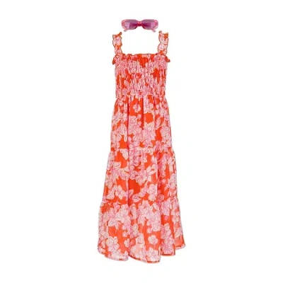 Speechless Big Kid Girls Sleeveless Floral Maxi Dress In Multi