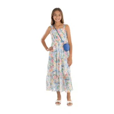 Speechless Big Kid Girls Sleeveless Floral Maxi Dress In Multi