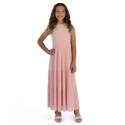 Speechless Big Kid Girls Sleeveless Maxi Dress In Pink