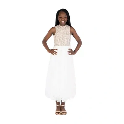 Speechless Big Kid Girls Sleeveless Maxi Dress In White