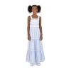 Speechless Big Kid Girls Sleeveless Striped Maxi Dress In Blue