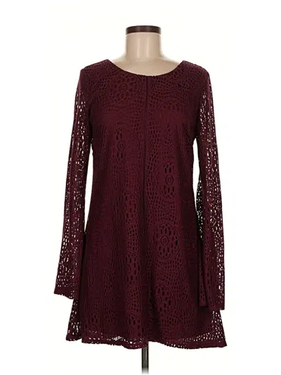 Pre-owned Speechless Casual Dress In Burgundy