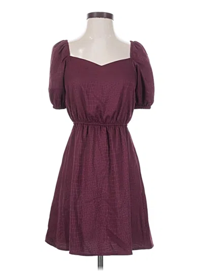 Pre-owned Speechless Casual Dress In Burgundy