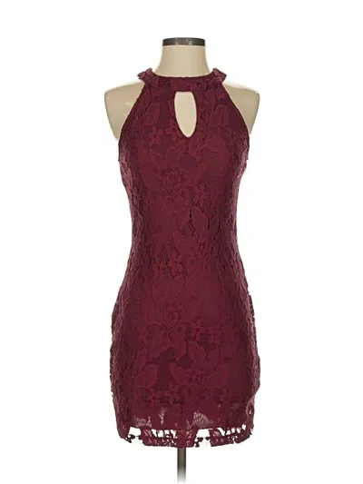 Pre-owned Speechless Cocktail Dress In Burgundy