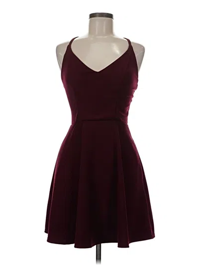 Pre-owned Speechless Cocktail Dress In Burgundy