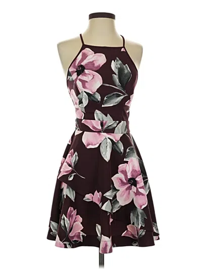 Pre-owned Speechless Cocktail Dress In Burgundy