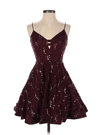 Speechless Cocktail Dress In Burgundy