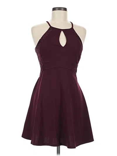 Pre-owned Speechless Cocktail Dress In Burgundy