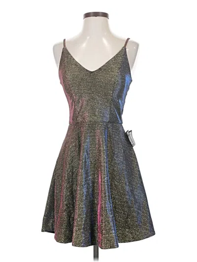 Speechless Cocktail Dress In Silver