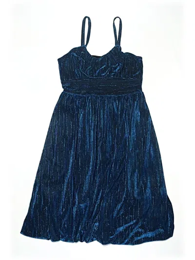 Pre-owned Speechless Kids' Dress In Blue