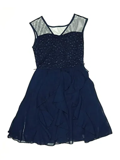 Pre-owned Speechless Kids' Dress In Blue