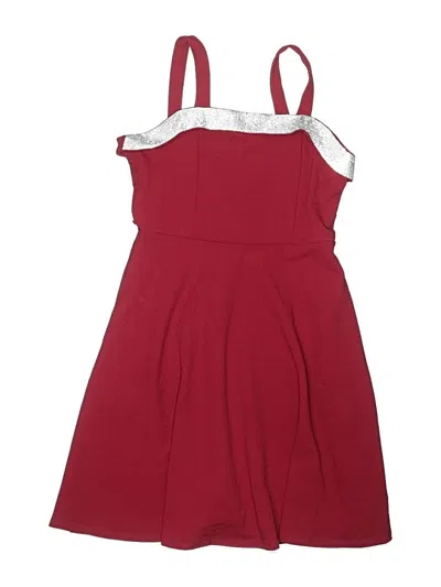 Speechless Kids' Dress In Burgundy