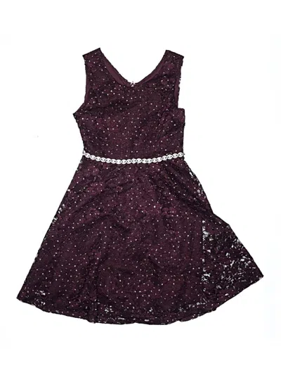 Pre-owned Speechless Kids' Dress In Burgundy