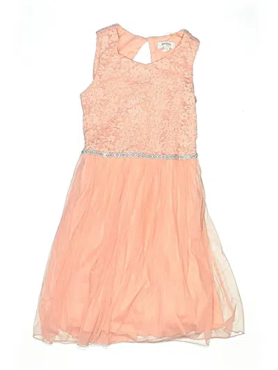 Pre-owned Speechless Kids' Dress In Orange