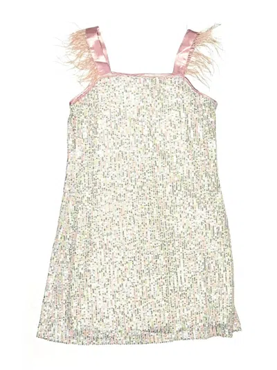 Pre-owned Speechless Kids' Dress In Silver
