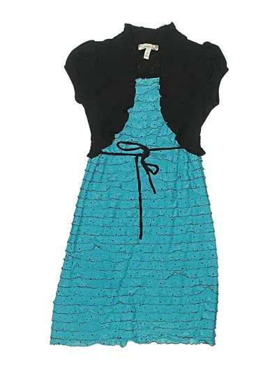 Pre-owned Speechless Kids' Dress In Teal