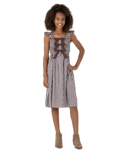 Speechless Kids' Girls' 7-16 Gingham Sleeveless Dress In Multi