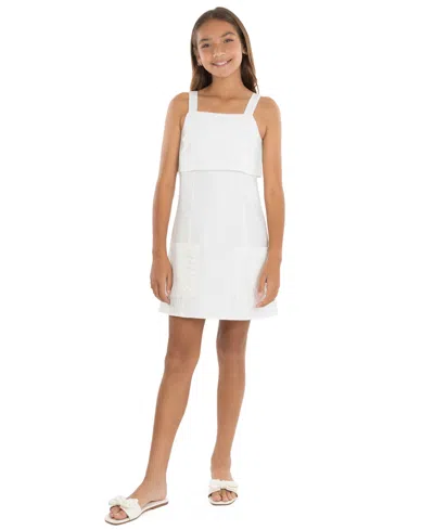 Speechless Kids' Girls' 7-16 Sleeveless Dress In White