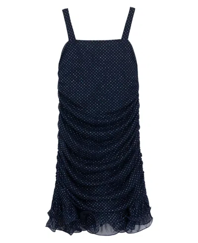 Speechless Kids' Girls' 7-17 Sleeveless Knee Length Square Neck Dress In Blue
