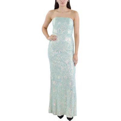 Speechless Juniors Womens Embellished Strapless Evening Dress