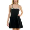 Speechless Womens Embellished Short Mini Dress In Black