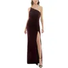 Speechless Juniors Womens Ruched Textured Evening Dress In Multi