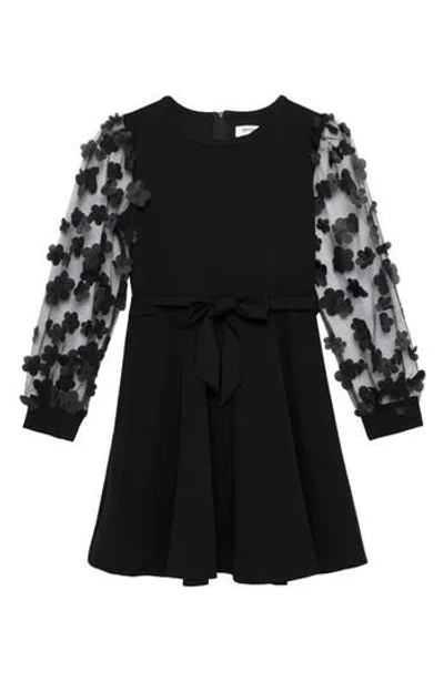 Speechless Kids' Crepe Skater Dress In Black Jm